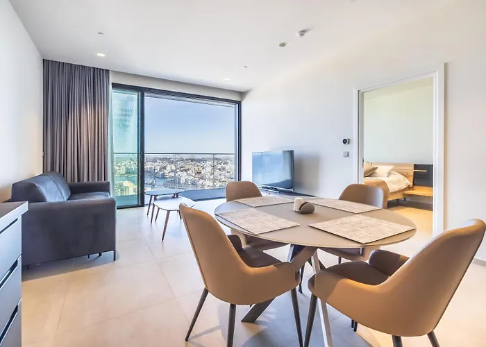 18Th Floor Luxury Apartment With Common Pool In The Prestigious Mercury Towers By Renowned Zaha Hadid Architects